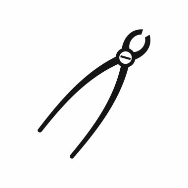 Diş çıkarma aracı simgesini, basit tarzı