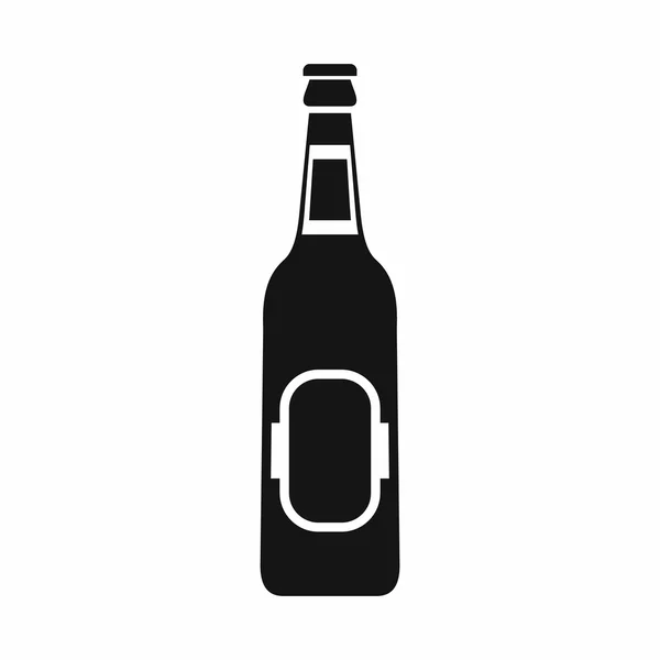 Botella de cerveza icono, estilo simple — Vector de stock