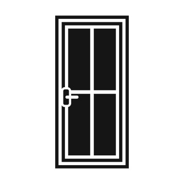 Cam kapı simgesi, basit tarzı