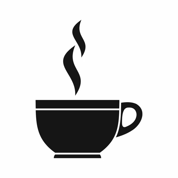 Γυάλινο φλιτζάνι τσάι εικονίδιο, απλό στυλ — Διανυσματικό Αρχείο