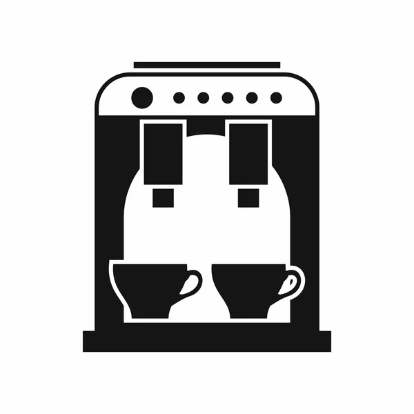 Kaffeemaschinen-Ikone, einfacher Stil — Stockvektor