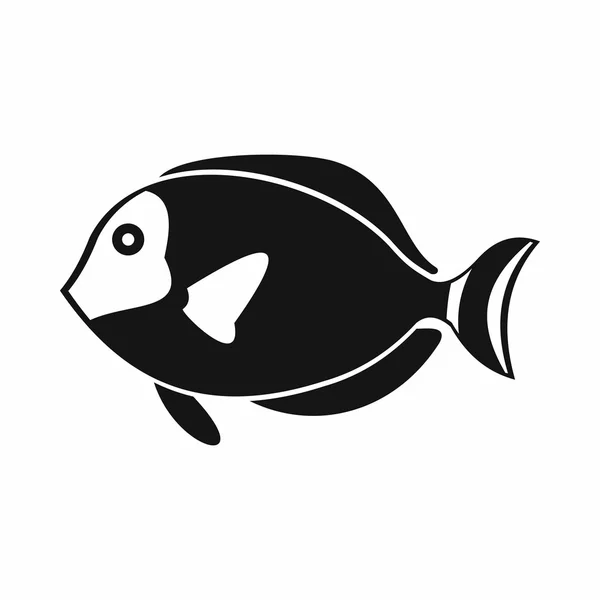 Ícone de peixe cirurgião, estilo simples — Vetor de Stock