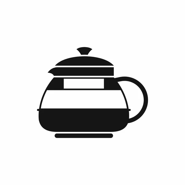 玻璃茶壶图标，简单的样式 — 图库矢量图片