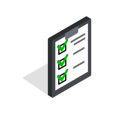 Yürütülen simgesi, izometrik 3d stil planıdır