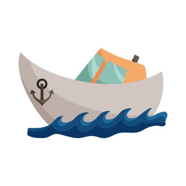 Gemi simgesi, karikatür tarzı