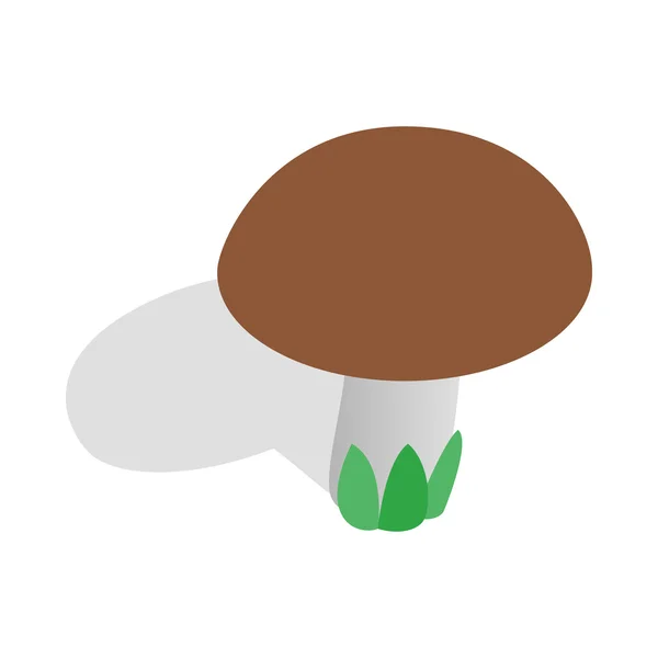 Mushroom icon, isometric 3d style — Stock Vector