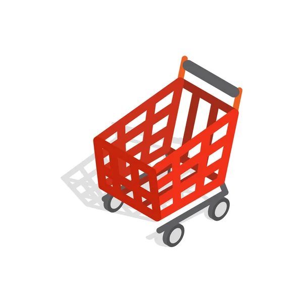 Košík na kolečkách pro nakupování ikony — Stockový vektor