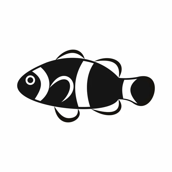 Ícone de peixe palhaço bonito, estilo simples —  Vetores de Stock