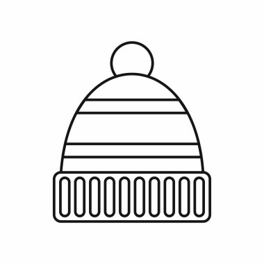 Şapka kutsal kişilerin resmi, anahat stili