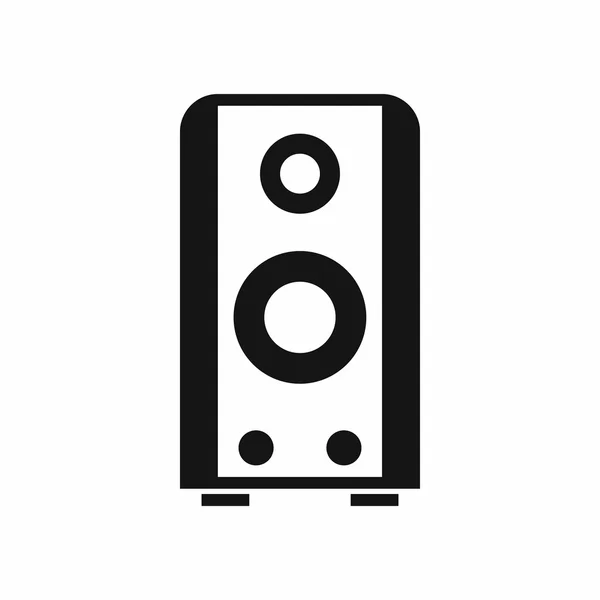 Icono de altavoz de sonido negro, estilo simple — Vector de stock