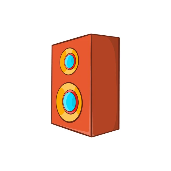 Icono de altavoz marrón en estilo de dibujos animados — Vector de stock