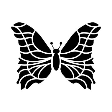 Kelebek kutsal kişilerin resmi, basit tarzı