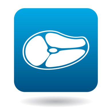 Eti biftek simgesi basit tarzı