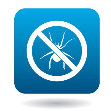 Basit tarzı yok örümcek işareti simgesi