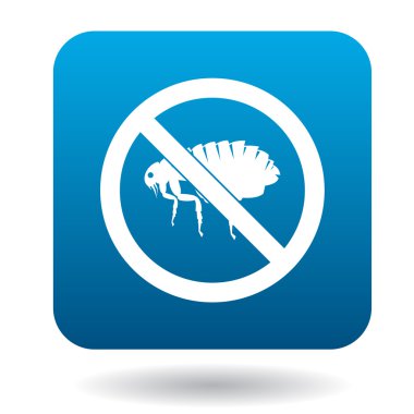 Basit tarzı yok pire işareti simgesi