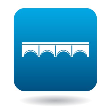 Taş köprü kemerleri simgesi, basit tarzı ile