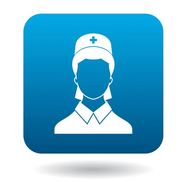 Icono de enfermera en estilo simple — Archivo Imágenes Vectoriales