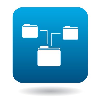 Bilgisayar simgesini, basit tarzı klasörlerin