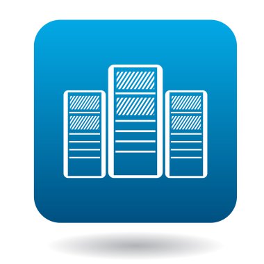 Bilgisayarlar simgesini, basit tarzı sistem blokları