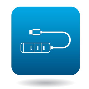 USB hub simgesini, basit tarzı