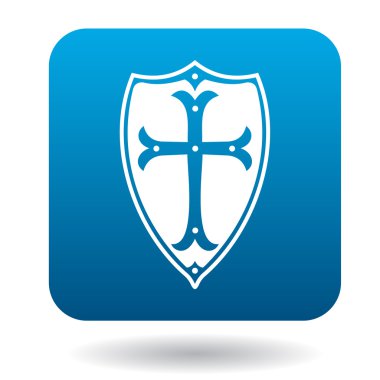 Kalkan kutsal kişilerin resmi, basit tarzı mücadele