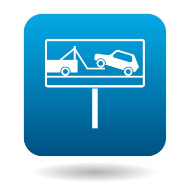 Arabalar simgesi, basit tarzı boşaltılmasında belirtileri