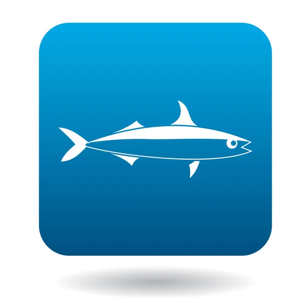Luktade fisk ikon, enkel stil — Stock vektor