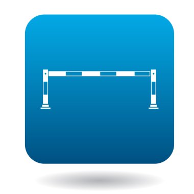 Araba bariyer simgesi, basit tarzı