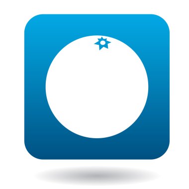 Düz stilde turuncu simge