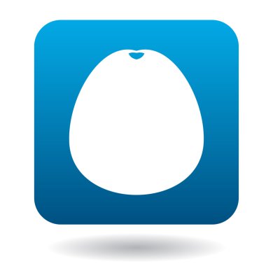 Düz stil pomelo simgesini