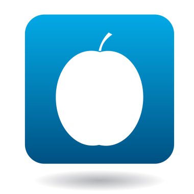 Düz stil kayısı simgesini