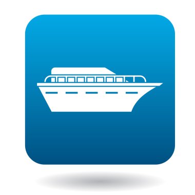 Gemi kutsal kişilerin resmi içinde düz stil