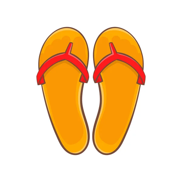 Flip-Flops-Ikone, Cartoon-Stil — Stockvektor