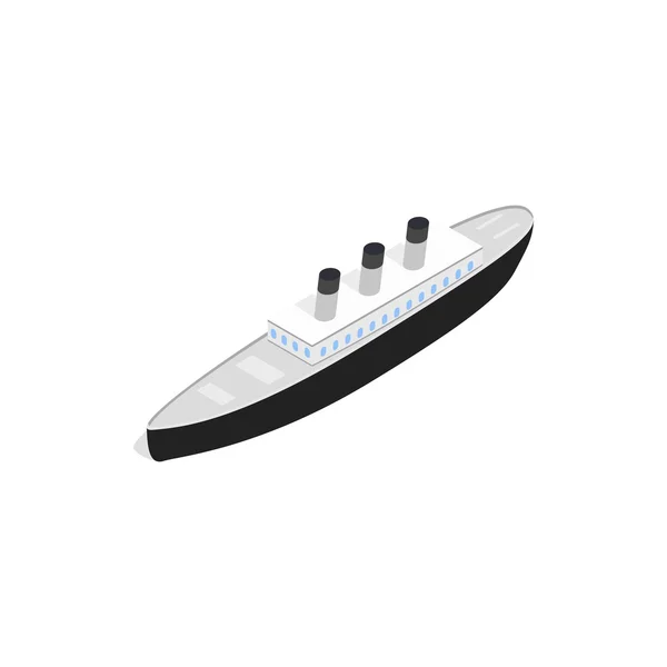 Gemi simgesi, izometrik 3d stili — Stok Vektör