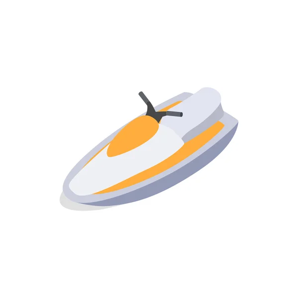 ジェット スキーのアイコン、等角投影の 3d スタイル — ストックベクタ