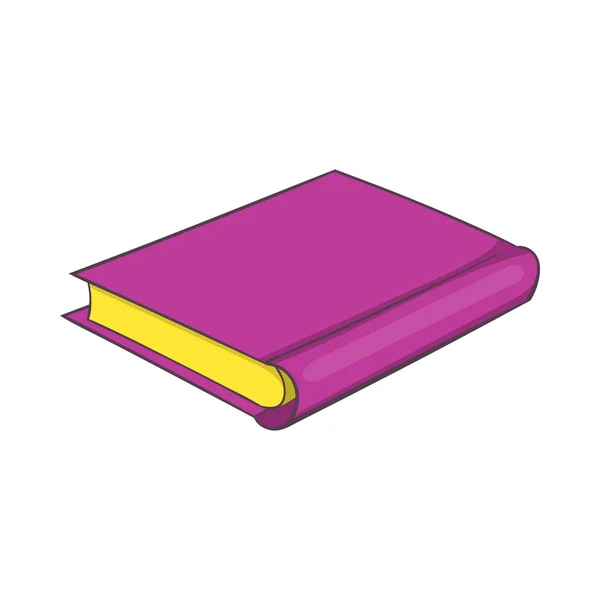 Pink book icon, cartoon style — Stock Vector