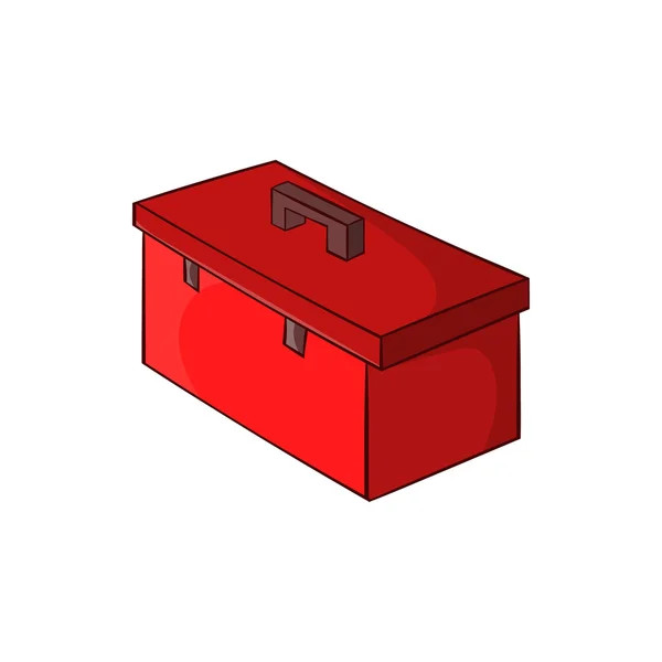 Construction suitcase icon, cartoon style — Stock Vector