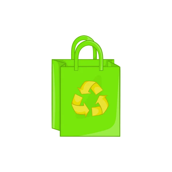 Package recycling icon, cartoon style — Stock Vector