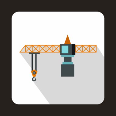 Vinç simgesi, düz stil kaldırma