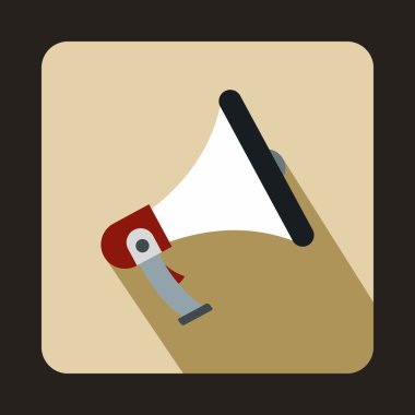 Düz stil hoparlör simgesini