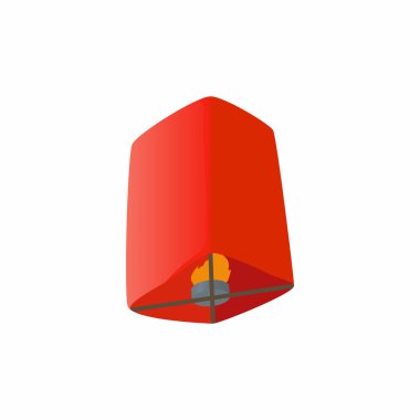 Çin fener ikonu, çizgi film tarzı.