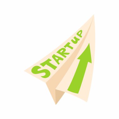 Başlangıç kavramı simge, karikatür tarzı