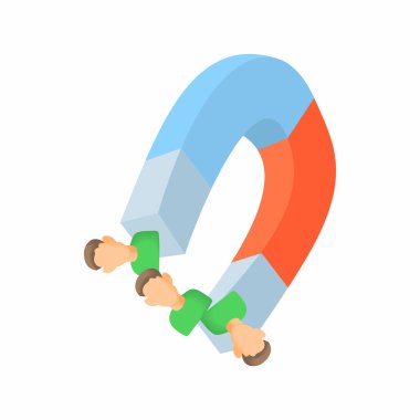 Çalışanların kavramı simge bulma, karikatür tarzı