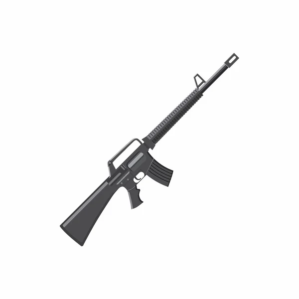 Military rifle icon, cartoon style — Stock Vector