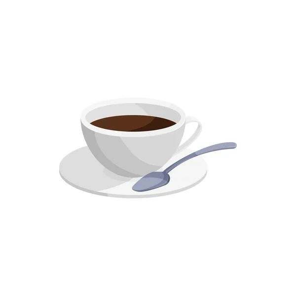 Ikona filiżanki kawy, styl kreskówki — Wektor stockowy