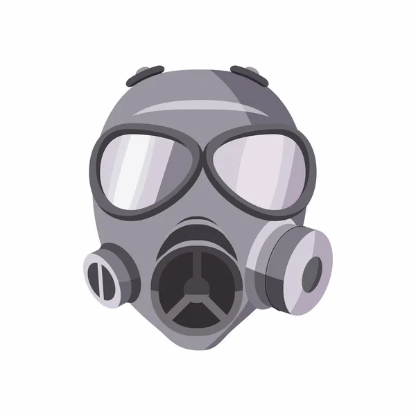 Gasmasker icoon, cartoon stijl — Stockvector