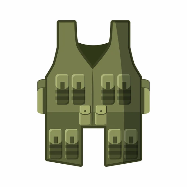 Vest pictogram, cartoon stijl — Stockvector