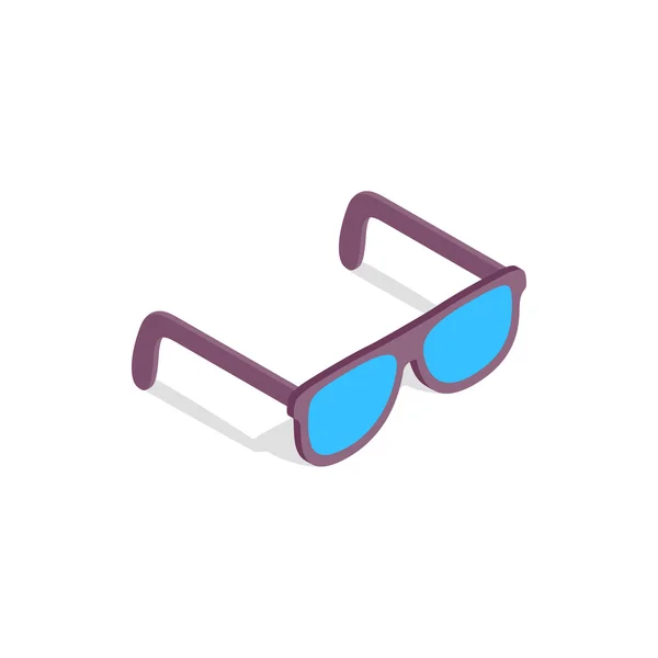 Icono de gafas de sol en estilo isométrico 3d — Vector de stock