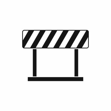 Trafik yasağı işareti simgesi, basit tarzı