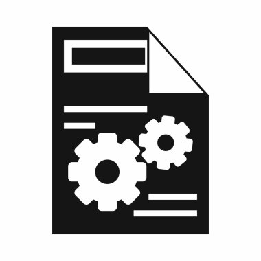 Web ayarı simgesi, basit tarzı